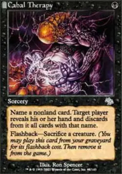 1x Cabal Therapy Moderate Play MTG Magic - Kid Icarus - - Image 1