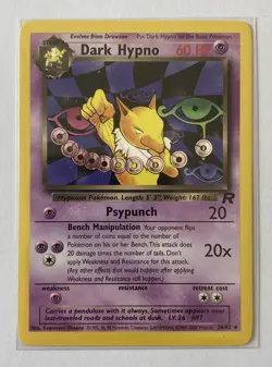Dark Hypno 26/82 - Team Rocket - Rare 2000 WOTC - Pokemon Card - NM - 1c start! - Image 1
