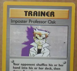 Imposter Professor Oak 73/102 Rare Non-Holo Base Set Pokemon Trainer Card LP/MP - Image 2