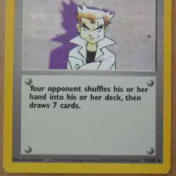 Imposter Professor Oak 73/102 Rare Non-Holo Base Set Pokemon Trainer Card LP/MP - Image 3