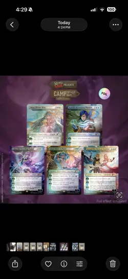 Magic The Gathering Hatsune Miku Electric Entourage Rainbow Foil EN - Image 1