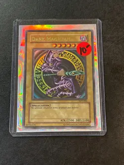 1996 Vintage Yu-Gi-Oh! Dark Magician Trading Card Game ATK/2500 DEF/2100 SDY-006 - Image 1