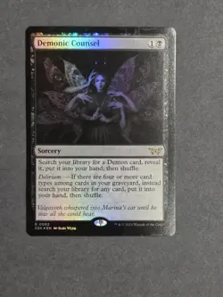 Demonic Counsel #92 (Foil) (NM) Duskmourn DSK Magic MTG - Image 1