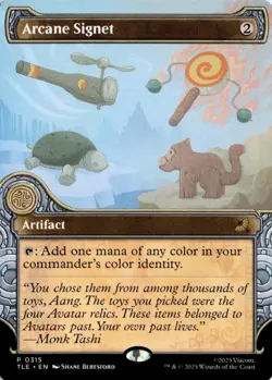 X 1 Arcane Signet Showcase NM-M 315 TLE Avatar The Last Airbender MTG - Image 1