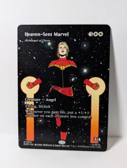 Heaven-Sent Marvel - Archangel of Thune - Borderless - Marvel MAR - NM - MTG - Image 1