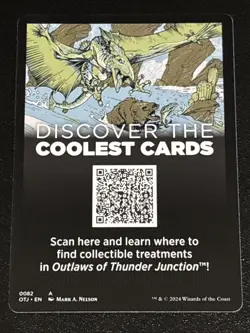 MTG Outlaws of Thunder Junction Zombie Rogue Token 0015 - Image 2
