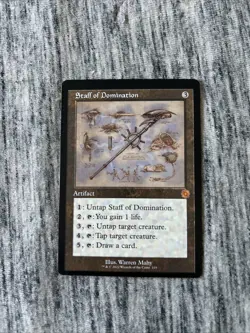 Staff of Domination (Schematic) The Brothers' War: Retro Frame 💥 (MIS-CUT)💥 - Image 1