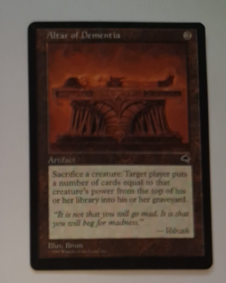Altar of Dementia HP / Damaged MTG Magic the Gathering Tempest - Image 1