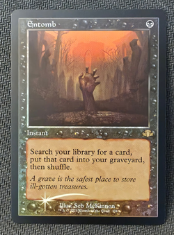 Entomb Retro Frame Foil Dominaria Remastered DMR #304 MTG Rare NM - Image 1