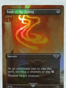 Lash of the Balrog 408 (Borderless) Foil Universes Beyond: the Lord of the Rings - Image 3