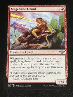 MTG Outlaws of Thunder Junction Magebane Lizard 0134 - Image 1