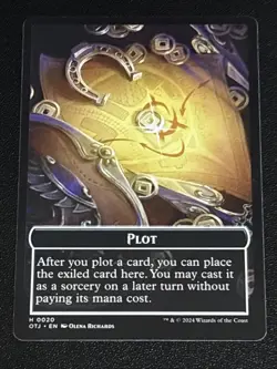 MTG Outlaws of Thunder Junction Mercenary/Plot Double-Sided Token 0010/0020 - Image 2