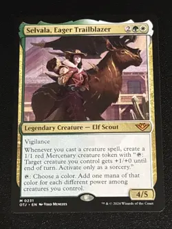 MTG Outlaws of Thunder Junction Selvala, Eager Trailblazer 0231 Mythic - Image 1