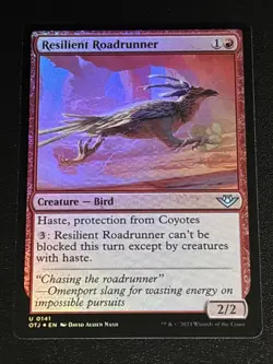 MTG Outlaws of Thunder Junction Resilient Roadrunner Foil 0141 - Image 1