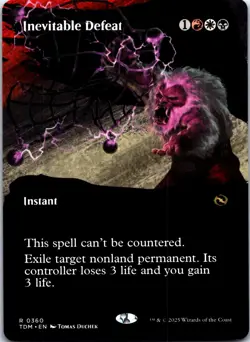 Inevitable Defeat (Borderless) R Tarkir: Dragonstorm 360 LP - Image 1