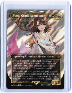 Yuna, Grand Summoner (Borderless) (Surge Foil) M Commander: FINAL FANTASY 216 NM - Image 1