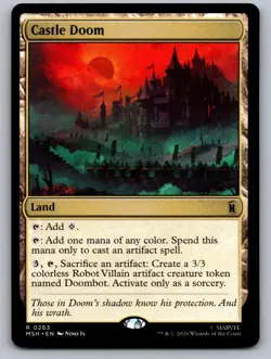 Castle Doom 263 Rare Marvel Super Heroes Magic: The Gathering Near Mint - Image 1