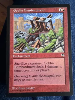 Mtg Goblin Bombardment Nm ! Tempest RED ESSENTIAL ! - Image 1