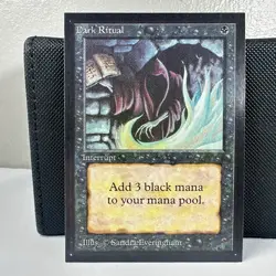 1993 DARK RITUAL Magic the Gathering Collector's Edition CE MTG Sharp Corners - Image 1