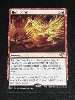 MTG Outlaws of Thunder Junction Hell to Pay 0126 Rare - Image 1