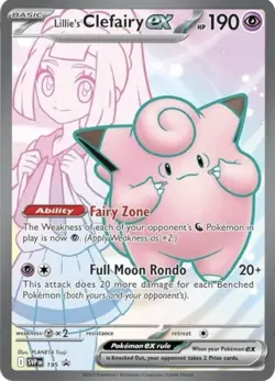 Lillie's Clefairy ex 195 Sv: Scarlet & Violet Promo Cards Holo - Image 1