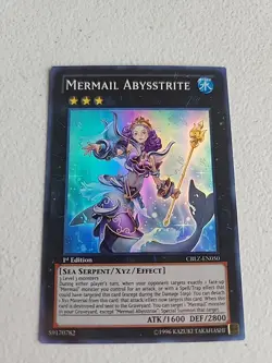 Yugioh Mermail Abysstrite CBLZ-EN050 Cosmo Blazer 1st Edition Y95 - Image 1