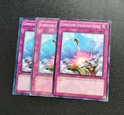 Yu-Gi-Oh - Compulsory Evacuation Device 3X - Full Playset - Image 1