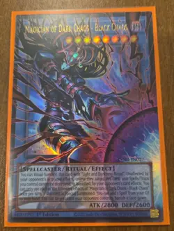 Yugioh! Magician of Dark Chaos - Black Chaos Extended Art CORI-EN027 Ultra Rare - Image 1