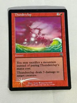 MTG FOIL Thunderclap Mercadian Masques Magic the Gathering - Image 1