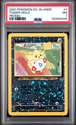 2001 POKEMON SOUTHERN ISLANDS PROMO #4 TOGEPI HOLO PSA 7 - Image 1