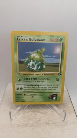 Vintage Pokemon TCG WOTC #39/132 Erika's Bulbasaur Gym Challenge Card - LP - Image 1
