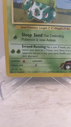 Vintage Pokemon TCG WOTC #39/132 Erika's Bulbasaur Gym Challenge Card - LP - Image 2