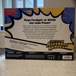 Pokemon TCG Mega Evolution Ascended Heroes Mega Feraligator EX Box Sealed New - Image 2