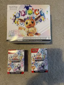 Pokemon TCG S&V Prismatic Evolutions ETB, 2 X Booster Bundles All Fully Sealed. - Image 1