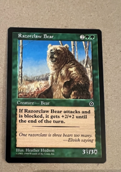 Razorclaw Bear - Portal Second Age - MTG - Magic the Gathering - LP/NM - Image 1