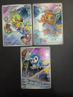 Pokemon - Chimchar Piplup Turtwig MEP 041 040 042 - First Partner 30th Set Promo - Image 1