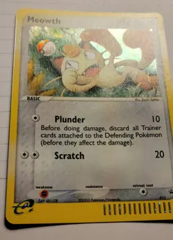 Meowth 013 EX Series Collector's Tin Black Star Promo Nm - Image 2