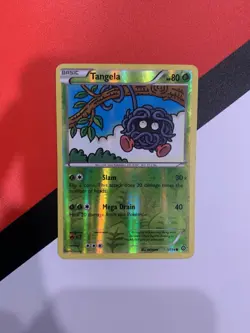 2016 Pokemon Steam Siege Tangela Reverse Holo Lp Slight Whiting In Corners - Image 1