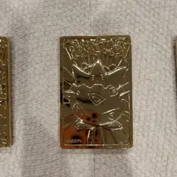 Burger King 1999 Pokemon TCG 23K Gold Plated Metal Cards Lot 3 - Image 3