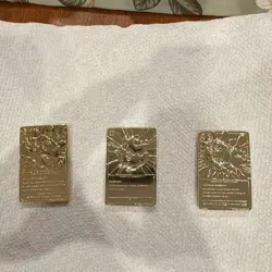 Burger King 1999 Pokemon TCG 23K Gold Plated Metal Cards Lot 3 - Image 5