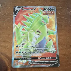Pokemon TCG Tyranitar V 154/163 Ultra Rare Full Art Holo HP 230 - Image 1