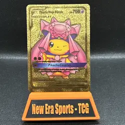 2020 Pokemon Pikachu Mega Diancie Rare Custom Gold Art Card #008 - Image 1