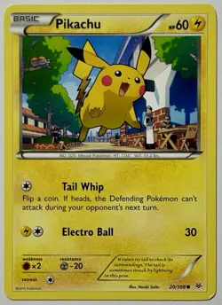 Pikachu 20/108 (MP) Regular XY Series: Roaring Skies 2015 Pokemon Card - Image 1