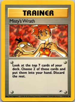 Misty's Wrath 114/132 Uncommon Gym Heroes Pokemon Unlimited Near Mint - Image 1