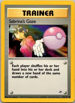 Sabrina's Gaze 125/132 Common Gym Heroes Pokemon Unlimited Near Mint - Image 1