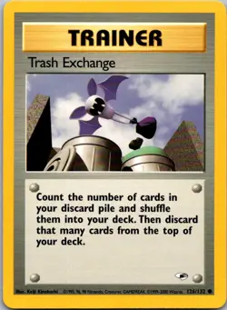 Trash Exchange 126/132 Common Gym Heroes Pokemon Unlimited Near Mint - Image 1