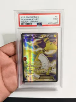 Pokemon Ampharos EX XY Ancient Origins Full Art #87 PSA 9 Gem Mint almost PSA 10 - Image 1