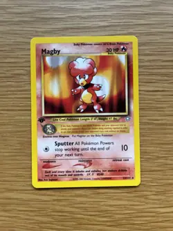 Pokemon Magby 23/111 Neo Genesis - 1st Edition - MP - Image 1