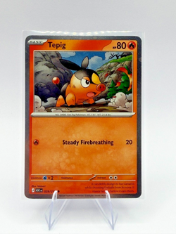 Pokemon Tepig 029/217 Cosmos Holo Promo Ascended Heroes NM - Image 1