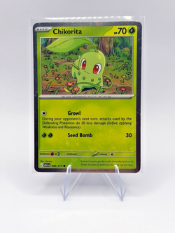 Pokemon Chikorita 008/217 Cosmos Holo Promo Ascended Heroes NM - Image 1